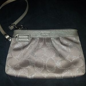 Coach Silver Wristlet